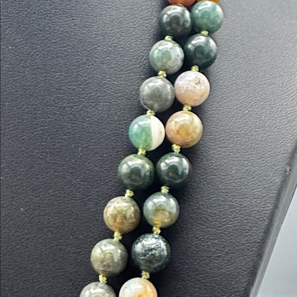 Multi stone beaded necklace - Picture 3 of 6